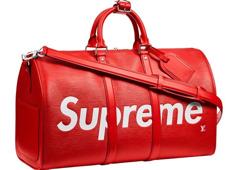 louis vuitton supreme waist bag price|Louis Vuitton x Supreme Keepall Bandouliere Epi 45 Red .